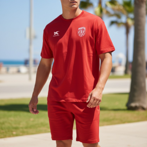 Remera de Algodón Oficial CAT – Roja | Cuello Redondo